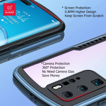 Xundd Cazul În Care Telefonul Pentru Huawei Onoare P40 Pro P40 Plus Caz Rezistent La Socuri Telefon Transparent De Acoperire A Căldurii Bara Airbag-Uri Caz