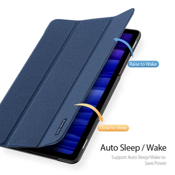 Pentru Samsung Galaxy Tab A7 2020 чехол la Șocuri de Somn Inteligent Flip din Piele Tablet Sleeve Pentru Galaxy Tab A7 Dux Ducis Trifold Caz