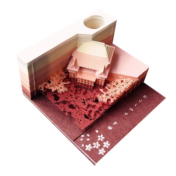 DIY Scrapbooking Omoshiroi Bloc 3D Confort Autocolante Actele Card de Ambarcațiuni Japonia Creative Stereoscopic Notă de Lipicios pe Hârtie