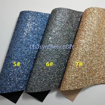 Indesata Glitter din Piele Material textil Piele Sintetica pentru DIY Arcuri, Pantofi, genți de mână P1648