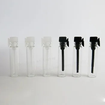 100 x Goale 1ml Mini sticla sticla de parfum 1cc Mici parfum flacoane eșantion tester Proces sticla de Parfum cu Cer Negru Dopuri