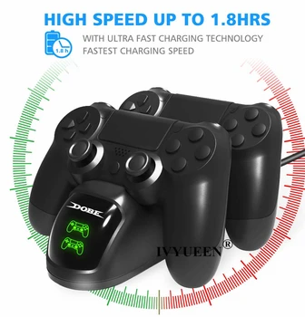 IVYUEEN Controler Încărcător Pentru DualShock 4 pentru PlayStation 4 PS4 Pro Slim Consola USB de Încărcare Rapidă Stație de Andocare