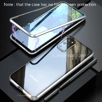 Metal Magnetic De Adsorbție Caz Pentru Samsung Galaxy S20 Ultra Caz Acoperire Capac Sticla Pentru Samsung S20 Plus S 20 Telefon Caz