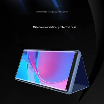 Smart View Caz de Telefon Pentru Samsung Galaxy A01 A11 A21 A21S A31 A41 A42 A51 A71 A81 A91 5G de Lux din Piele Oglinda Flip Cover Cazuri