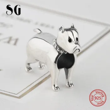 SG Argint 925 personalizat câine margele animale farmecul Original se Potrivesc Europa bratari Bijuterii Cadouri pentru femei