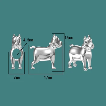 SG Argint 925 personalizat câine margele animale farmecul Original se Potrivesc Europa bratari Bijuterii Cadouri pentru femei
