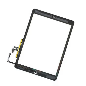 Tableta Touch Digitizer sticla Ecran+Butonul Home Flex+Adeziv pentru i Pad Air.A1474,A1475,A1476 Alb/negru, 9.7 Inch livrare gratuita
