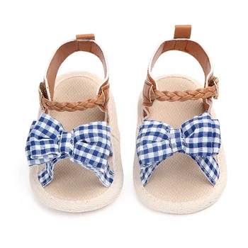 Copil Drăguț Sandale Liber De Vară De Moda Pentru Copii Fete Sandale Bowknot Împletite Copii Pantofi