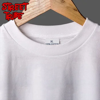 Cerb Tricouri Imprimate Bărbați Streetwear Mens Tatăl Cadou de Ziua T-shirt Geometrice Art Design de Haine de Bumbac Alb Topuri de Fitness Tees