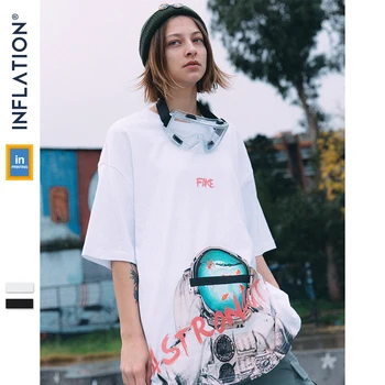 INFLAȚIA Streetwear Tricou Supradimensionat Top de Vara Tricou Barbati Tricou Harajuku de Vară 2020 Urban Îmbrăcăminte Topuri Tee Skateboard 9126S