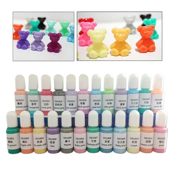 24 de Culori de Cristal Epoxidice Pigment UV Vopsea Rășină Bijuterii DIY Arta Meserii Colorant Set 83XF