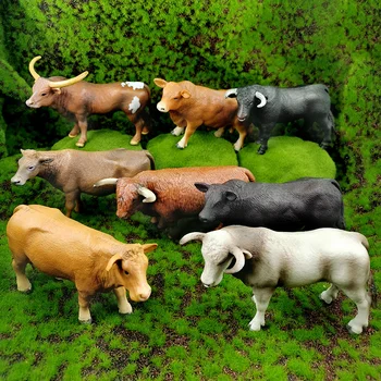 Noi Vacă Mare Vite Taur Taur figurina de Simulare de Animale de Fermă model home decor de basm în miniatură decoratiuni de gradina, accesorii moderne