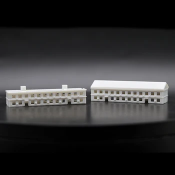 Clădirea albă Apartament Model de Jucărie ABS Tabel de Nisip Materiale de Tren Peisaj in Miniatura Stabilirea DIy Nisip Masă Peisaj