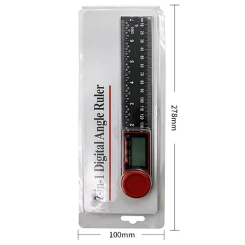 200mm 300mm Goniometru Digital Unghi Conducător Inclinometer Raportor Metru Unghi de Contur Finder Instrumente de Măsurare
