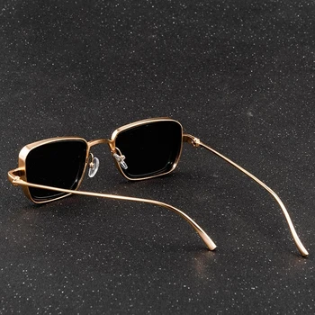 Vintage ochelari de Soare Barbati Pătrat Cadru Metalic Ochelari de Soare Nuante Oglinda Retro Clasic de ochelari de Soare Femei de Lux de Iarna Ochelari de MM113