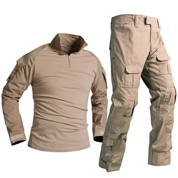 US Army Camuflaj Vanatoare Haine Militare Tactice Uniforme Barbati Luptă BDU Tricou Set de Pantaloni de Camuflaj Airsoft Sniper Îmbrăcăminte Costum