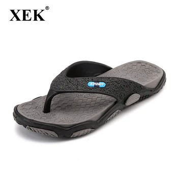 XEK 2018 pentru Bărbați Papuci de Vara Non-alunecare Papuci de Masaj Om de Moda Casual, de Înaltă calitate, Moale Pantofi de Plaja Plat Flip Flops ST271