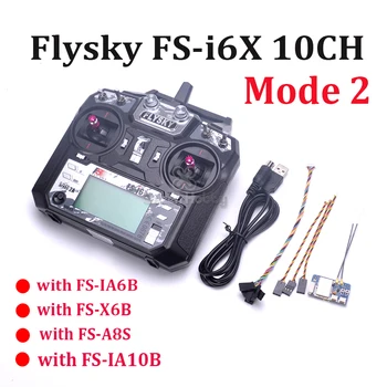 2.4 GHz Flysky FS-i6X FS I6X 10CH RC Transmițător Cu m-BUS IA6B X6B A8S IA10B Receptor Pentru RC Quadcopter Multicopter modul 2