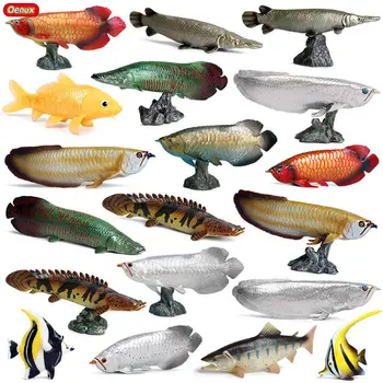 Oenux De Simulare De Viață Mare, Animalele De Pește Model Figurine De Pește Ocean Sailfish Piranha Crap Acvariu Figurine De Animale De Jucarie Pentru Copii