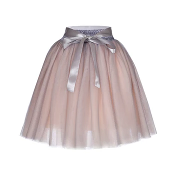 7 Straturi 65cm Lung Printesa se Amestecă Culorile Tutu Tulle Fuste de Moda Rochie de Bal Lolita Femei Fusta de Vara Saias Femininas faldas Jupe