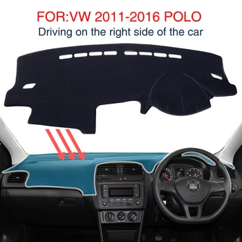 Smabee Bord Mat pentru Volkswagen POLO GTI, POLO R 2011-2016 Dashmat Covor Negru tablou de Bord Masina Pad Acoperă Accesorii Auto