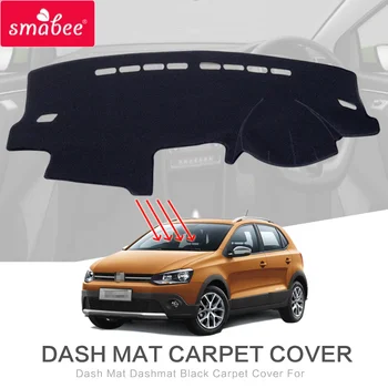Smabee Bord Mat pentru Volkswagen POLO GTI, POLO R 2011-2016 Dashmat Covor Negru tablou de Bord Masina Pad Acoperă Accesorii Auto