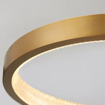 Scurtă design modern cu LED-uri lampă candelabru din aluminiu aur candelabru de viață de iluminat și proiecte de lumini