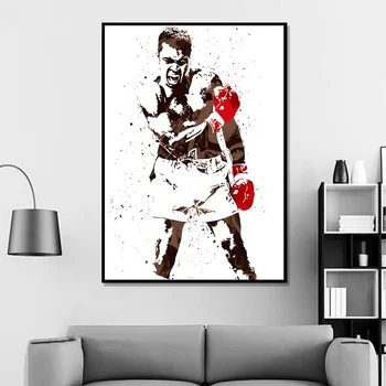 Muhammad Ali Box Star Sport Panza Poster de Perete de Arta de Imprimare Copii Decor Decor Decor de Perete Panza pictura