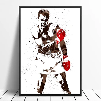 Muhammad Ali Box Star Sport Panza Poster de Perete de Arta de Imprimare Copii Decor Decor Decor de Perete Panza pictura