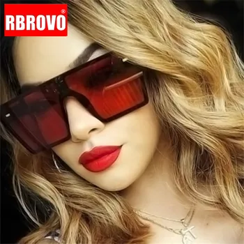RBROVO 2021 Nou Ocean Obiectiv Cadru Mare, ochelari de Soare Femei Retro Oglindă Pătrat Ochelari de Soare Vintage Marca Lentes De Sol Mujer UV400