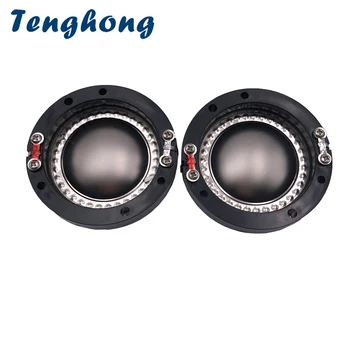 Tenghong 2 buc 44.4 MM Vocale Înalte a Bobinei de Titan Film Rotunde Sârmă de Cupru Pentru Difuzorul de Înalte Piese de schimb Accesorii de Asamblare DIY