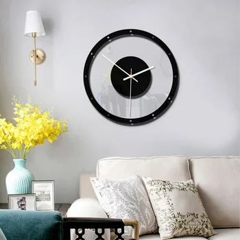 Stil Nordic Ceas De Perete Tăcut Acril Transparent Ceas De Acasă De Viață Creativ Camera Ornament De Birou