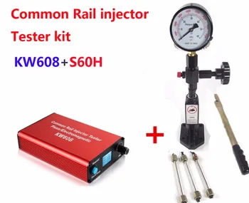 Injector Common rail Kit pentru tester KW608 multifuncțional diesel USB testerul pentru Injectorul + S60H Common Rail Injector Duza tester