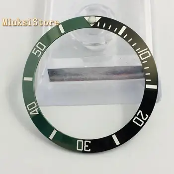 38mm negru/verde nou ceramică ceas ramele se potrivesc automat mechanical ceas 40mm oameni uita-te la ramele