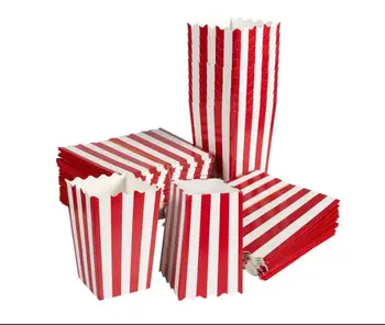 Cel mai mic ! 100 Popcorn Favoarea Cutii - Petreceri de Carnaval Mini Hârtie Popcorn și Bomboane Containere, Consumabile Partid pentru Seri de Film