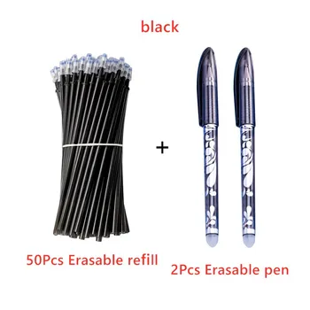 52Pcs/Set 0,5 mm Erasable Stilou Gel Albastru Cerneală Neagră poate fi ștearsă Gel Stilou cu Cerneală Lavabilă Ocupa Scoala de Scris, Rechizite