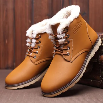 Iarna explozii bărbați înalți pantofi plus catifea caldă scule cizme pantofi casual clasic sălbatice modele