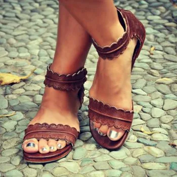 KARINLUNA 2019 Vara plat vacanta pe plaja de Moda de Mare Dimensiune 43 Marginile Sandale Femei pantofi confortabil de agrement Pantofi Casual Femei