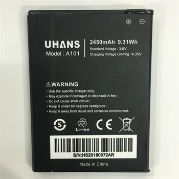 Original, Nou Pentru UHANS A101 A101S 2450mAh UHANS baterie de Telefon Mobil Smartphone Înlocuirea Bateriei