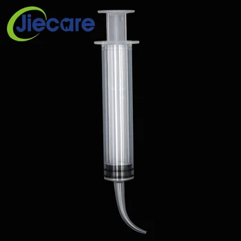 10 Buc Dentare Irigare Seringi Cu Vârf Curbat Clar Injector Îngrijire Orală Impresii de Turnare prin Instrumente de 12 ml de Unică folosință