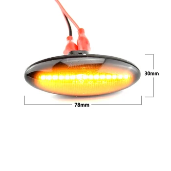 O Pereche de LED-uri Auto Dinamic de poziție Laterale Lampă de Semnalizare Semnalizare Semnalizare bec Pentru Toyota Yaris, COROLLA Auris Mk1 E15 RAV4 Mk3