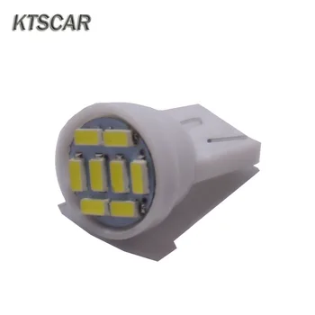 KTSCAR 500pcs Promovarea Led T10 8 smd 3014 8leds 8SMD Mașină de Lumina 194 168 192 W5W Auto Pană de Iluminat 12V DC Clearance-ul de Lumini