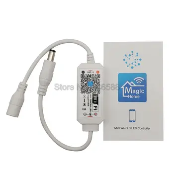 Magic Home Mini WiFi LED Dimmer Controler 5-28V App Telefon Amazone Alexa de Start Google Voice Control pentru o Singură Culoare LED Strip