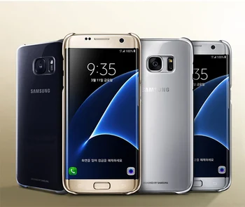 Samsung Originale Transparente Placare Marginea TPU Acoperire Caz de Telefon Pentru Samsung Galaxy S7 G9300 S7edge G9350 Telefon Protecție Acoperă