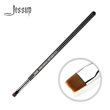 Jessup Flat Brush Pensulă Machiaj Profesional Perlat Negru/Argintiu Sintetice de Păr Make-Up Perie de PRECIZIE DEFINER-213