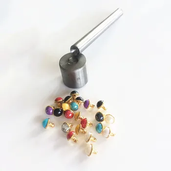 100set 7.5 mm Perla Capac de Ciuperci Nituri Stud Spike Coliziune Unghii pentru Pielărie Încălțăminte Genți Centura de Îmbrăcăminte Deco cu Instrumentul Mână
