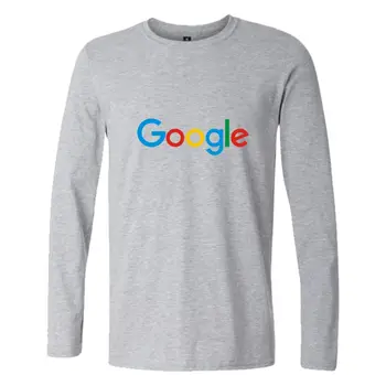 Google Microsoft Pulover tricou Barbati din Bumbac cu Maneca Lunga Print Model Casual Tricou Homme Bărbați/Femei Plus Dimensiune
