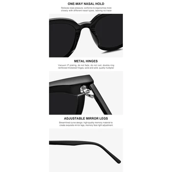 HEPIDEM 2020 Nou Acetat Pătrat ochelari de Soare Femei Blând Designer de Brand Supradimensionat Ochelari de Soare pentru Barbati Vintage Oglindă UV400 mama mea