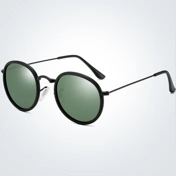 Design de Brand Polarizat ochelari de Soare Barbati Rotund ochelari de soare de Conducere Clasic Ochelari de Soare Vintage Femei UV400 Nuante gafas de sol
