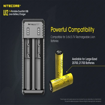 INCARCATOR UI1 UI2 Încărcător USB Portabil Baterie Li-ion Încărcător compatibil cu 26650 20700 21700 18650 16340 14500 baterie